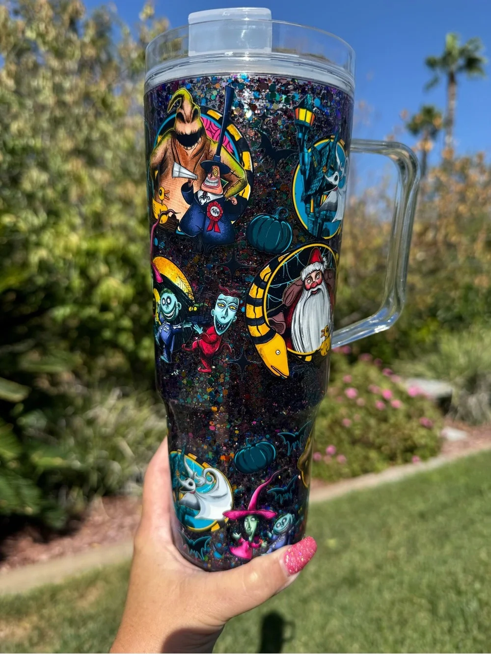Nightmare Before Christmas Snow globe Tumbler 40oz